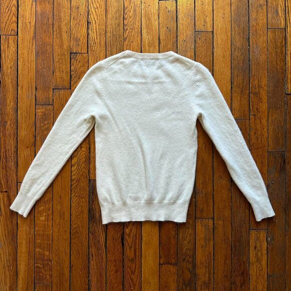 Quince 100% Cashmere Sweater Women Small Cream White. - Picture 5 of 6